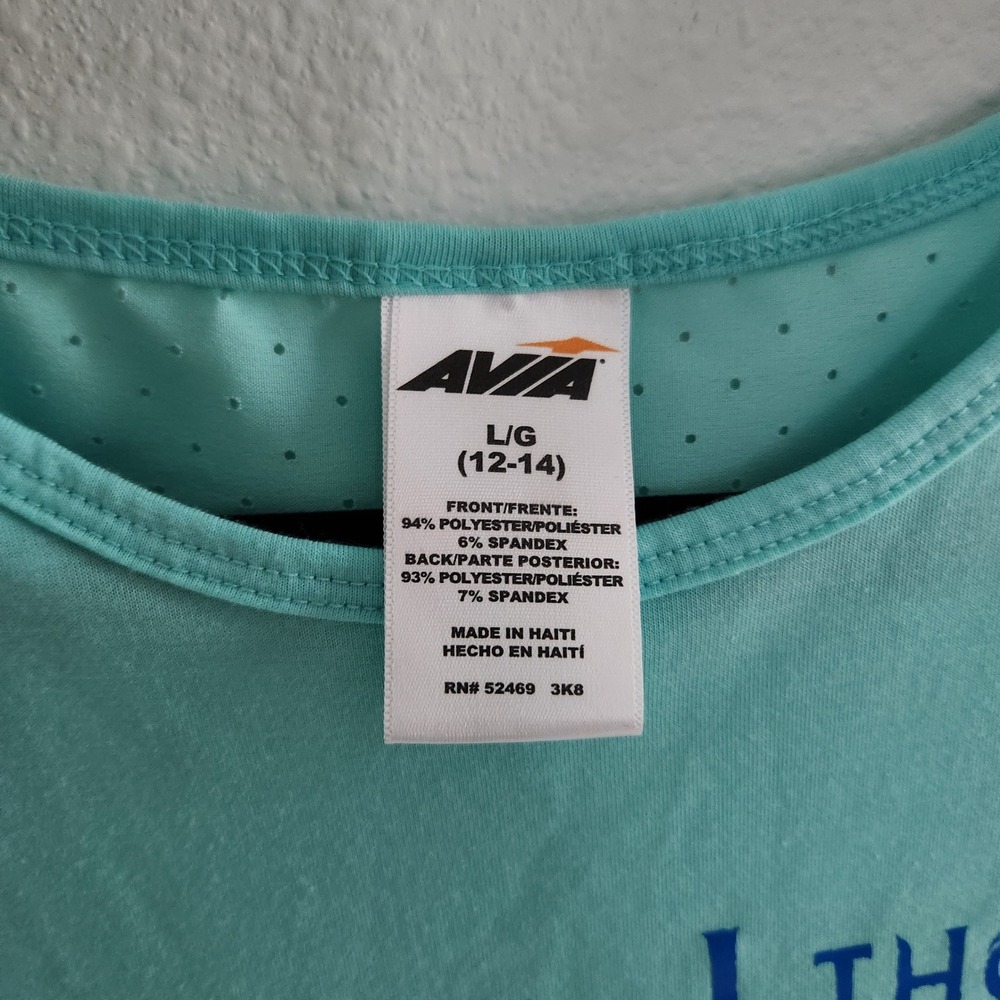 Womens Elsa Frozen Graphic Active Tank Top Blue Perforated Back size L 12-14 - Picture 3 of 8